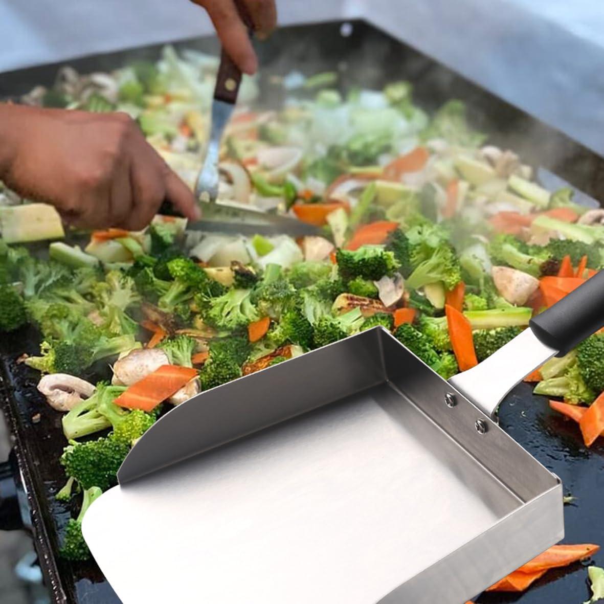 Espátula y Cuchara para Plancha Jirktiy - Acero Inoxidable 19.1 cm