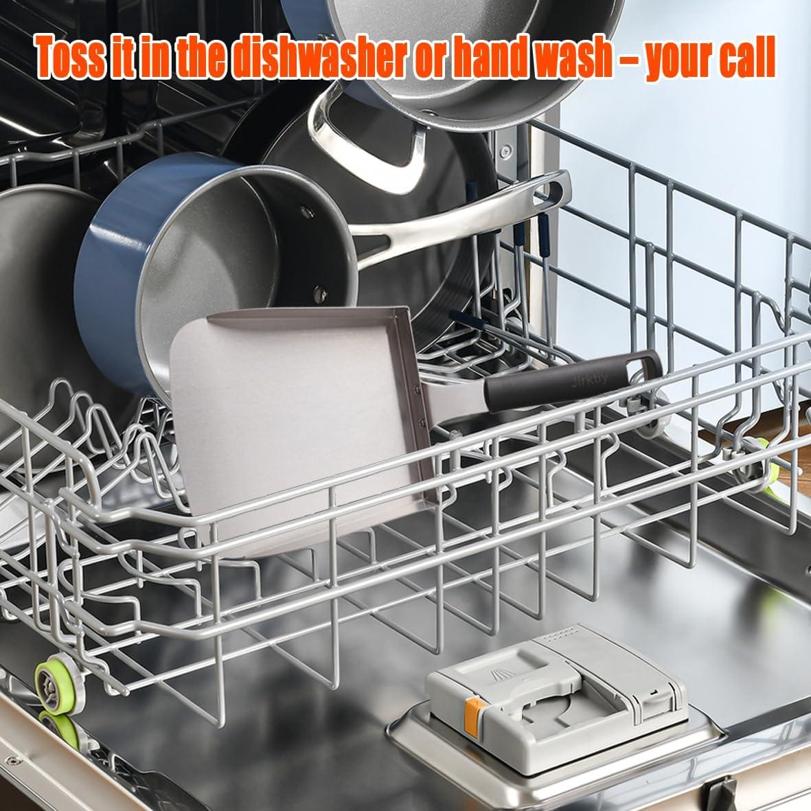 Espátula y Cuchara para Plancha Jirktiy - Acero Inoxidable 19.1 cm