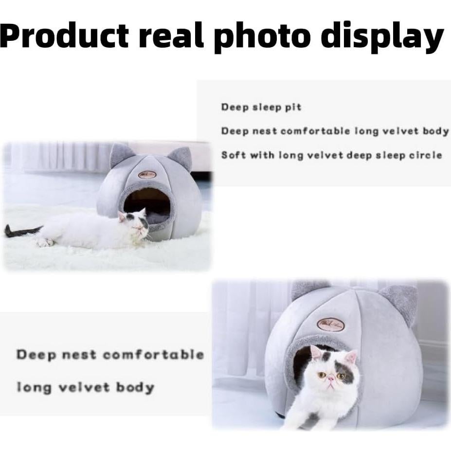 Cama para gatos JCATPD gris S 33x33x33 cm antideslizante