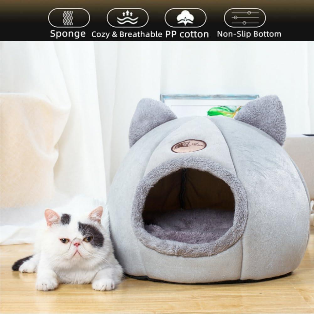 Cama para gatos JCATPD gris S 33x33x33 cm antideslizante