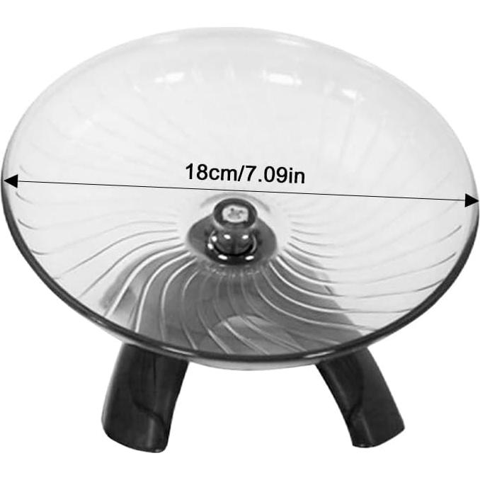 Rueda de Hámster Kakalote 18cm Gris - Juguete Silencioso