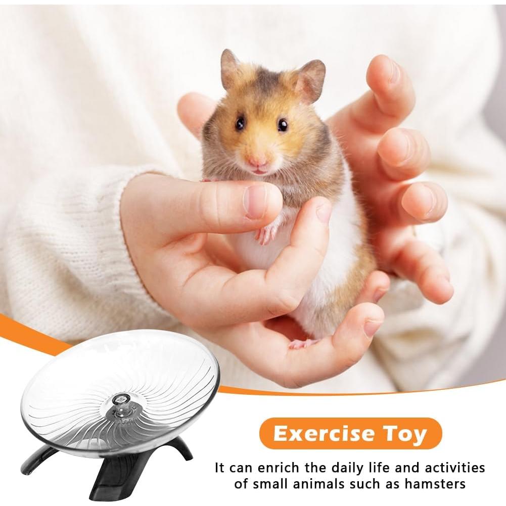 Rueda de Hámster Kakalote 18cm Gris - Juguete Silencioso
