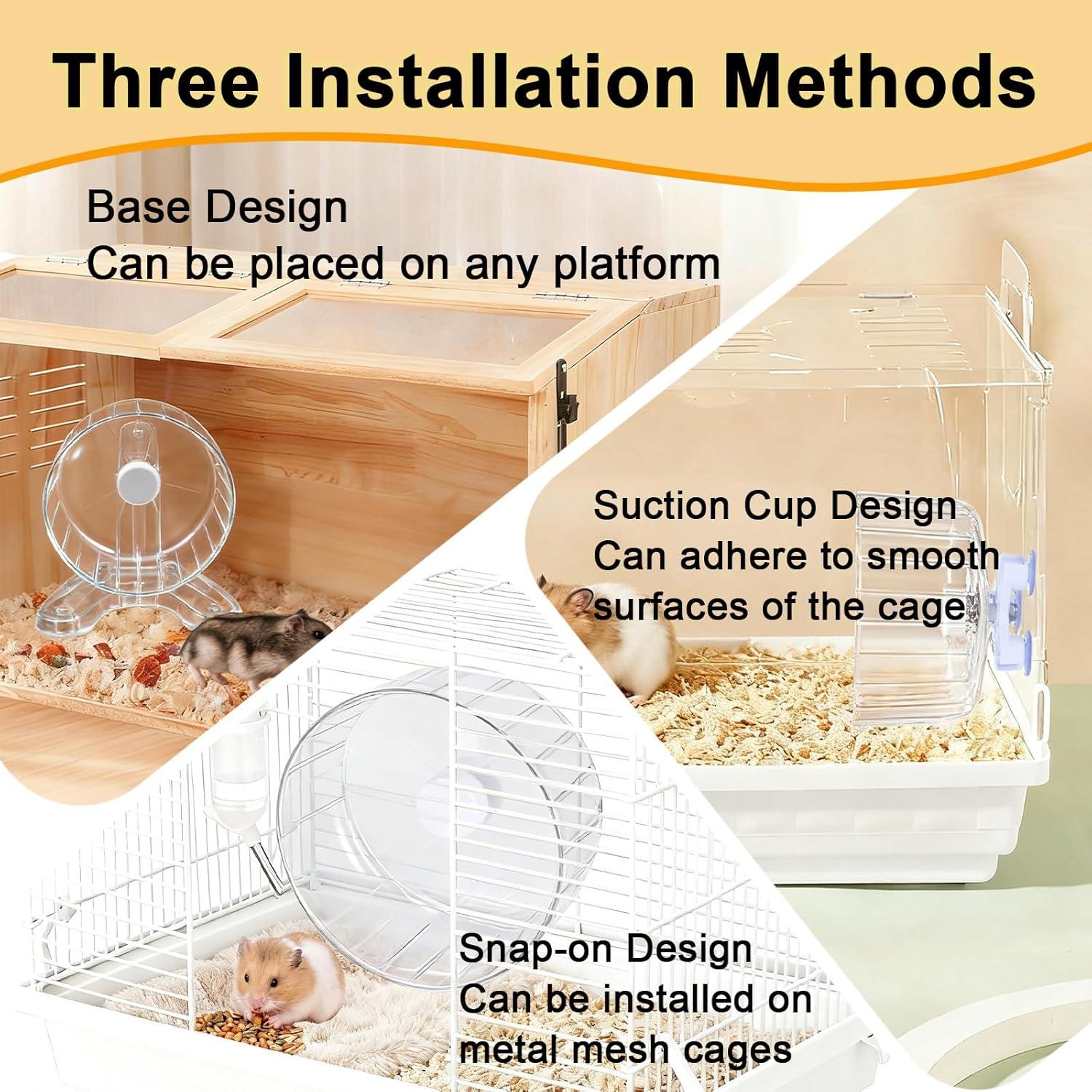 Rueda de Hámster Silenciosa Stinzgie 6.5" (16.51 cm) Ajustable