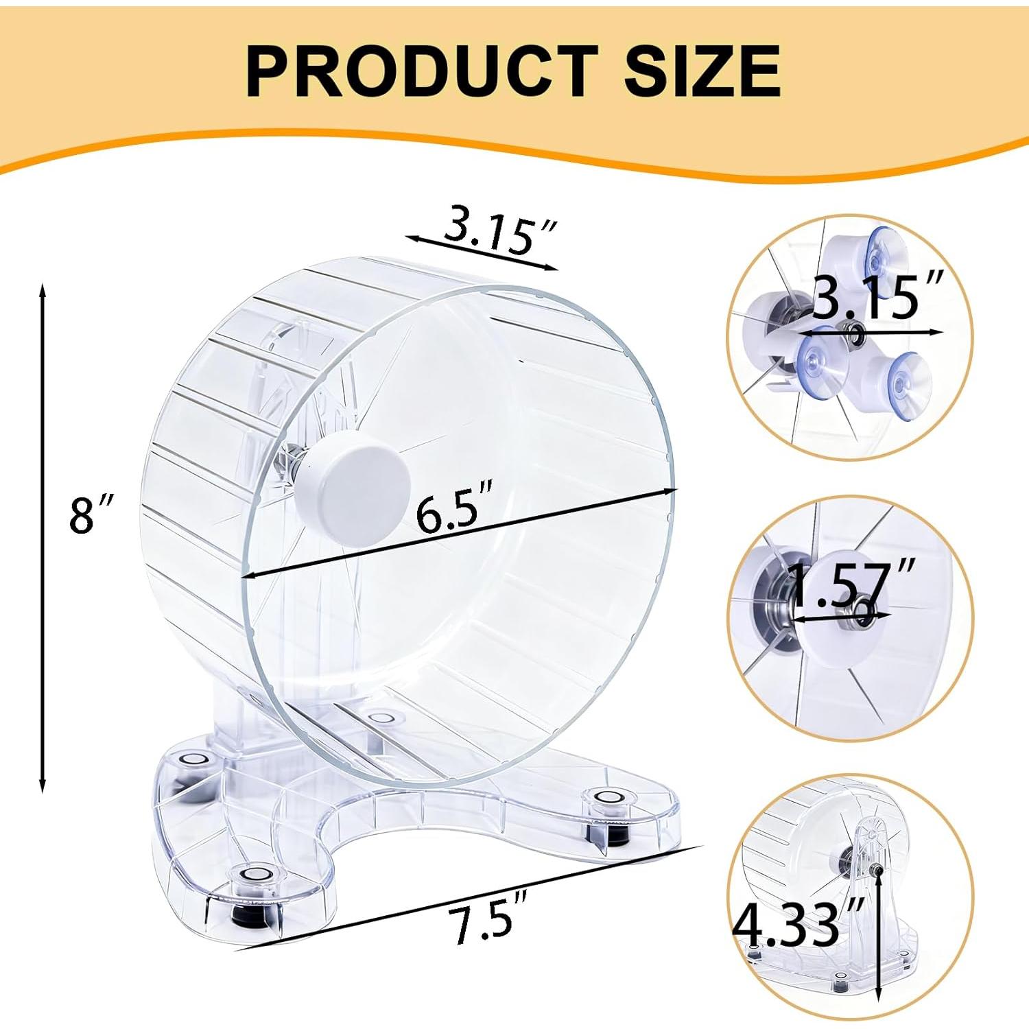Rueda de Hámster Silenciosa Stinzgie 6.5" (16.51 cm) Ajustable