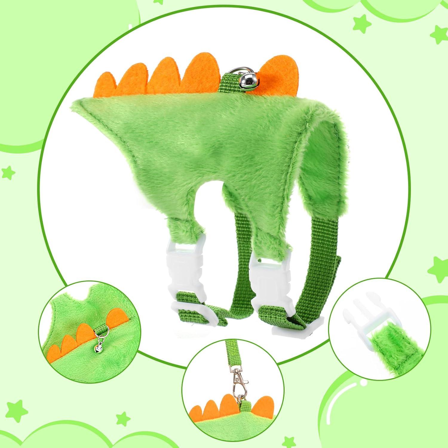 Arnés y Correa para Hurones YBEATY Diseño Dinosaurio Verde