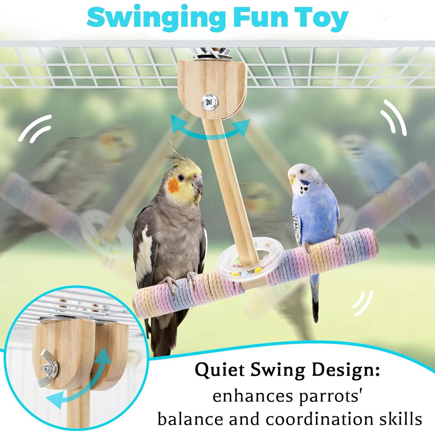 Columpio para Aves Jevnd con Sonido Crujiente 20cm
