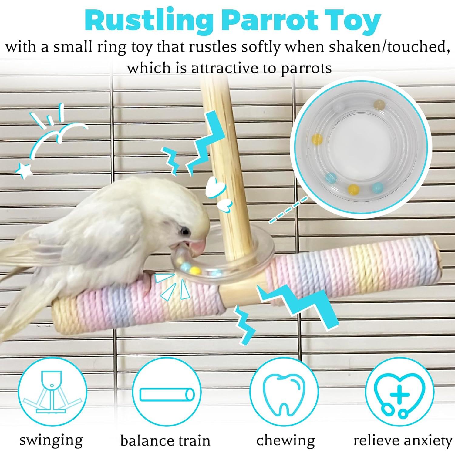 Columpio para Aves Jevnd con Sonido Crujiente 20cm