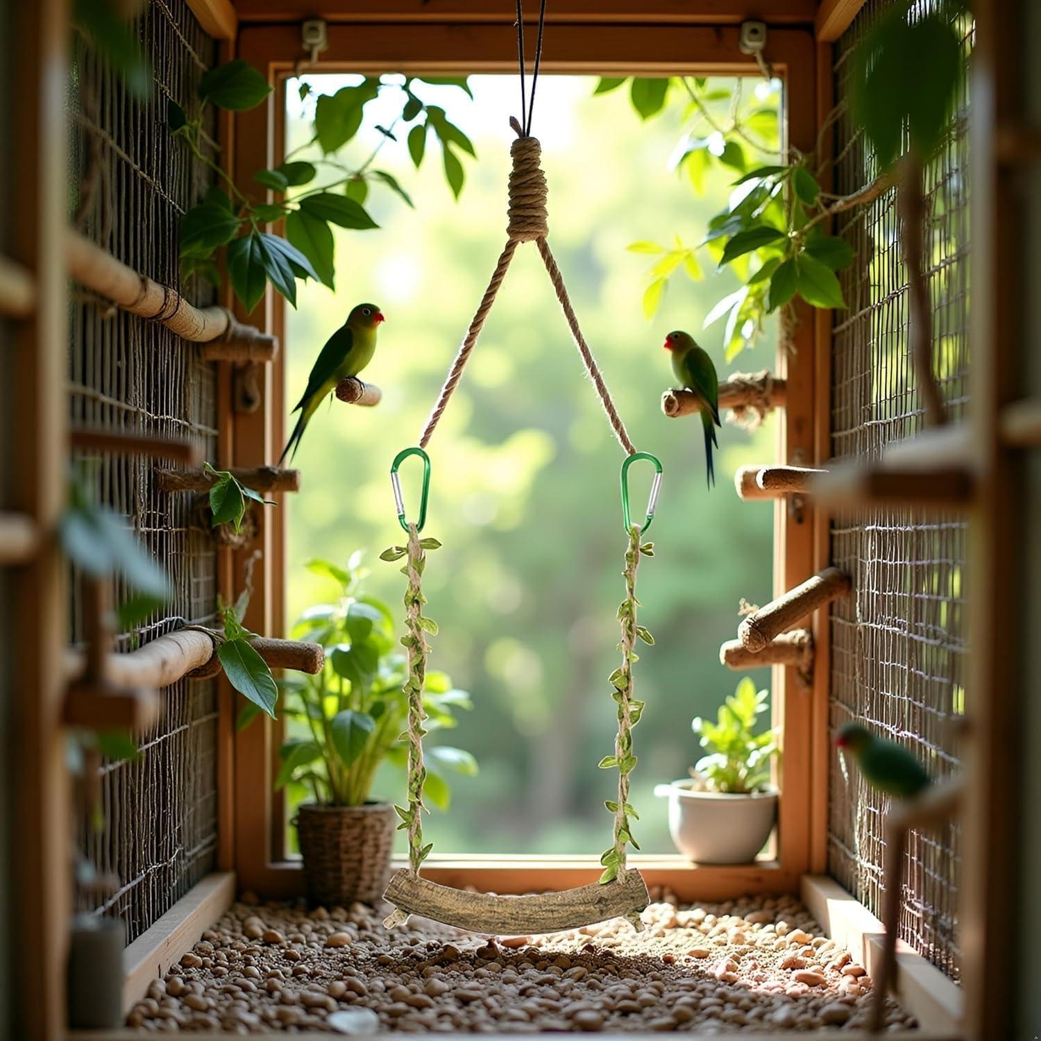 Percha de Juguete para Aves WaigN Swing 2.5cm - Entrenamiento