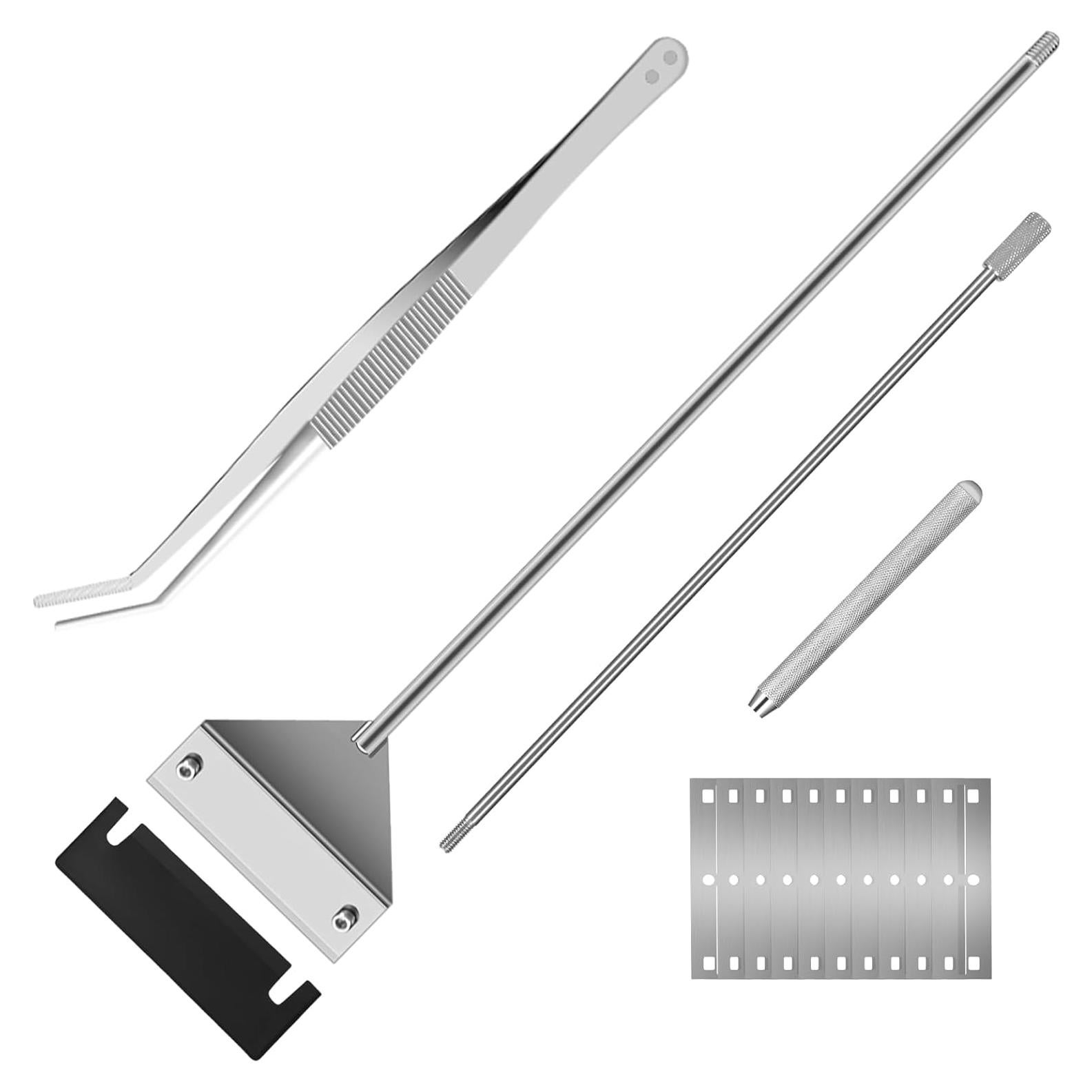 Raspador de Algas para Acuarios Ymiueip 63.5 cm Acero Inoxidable