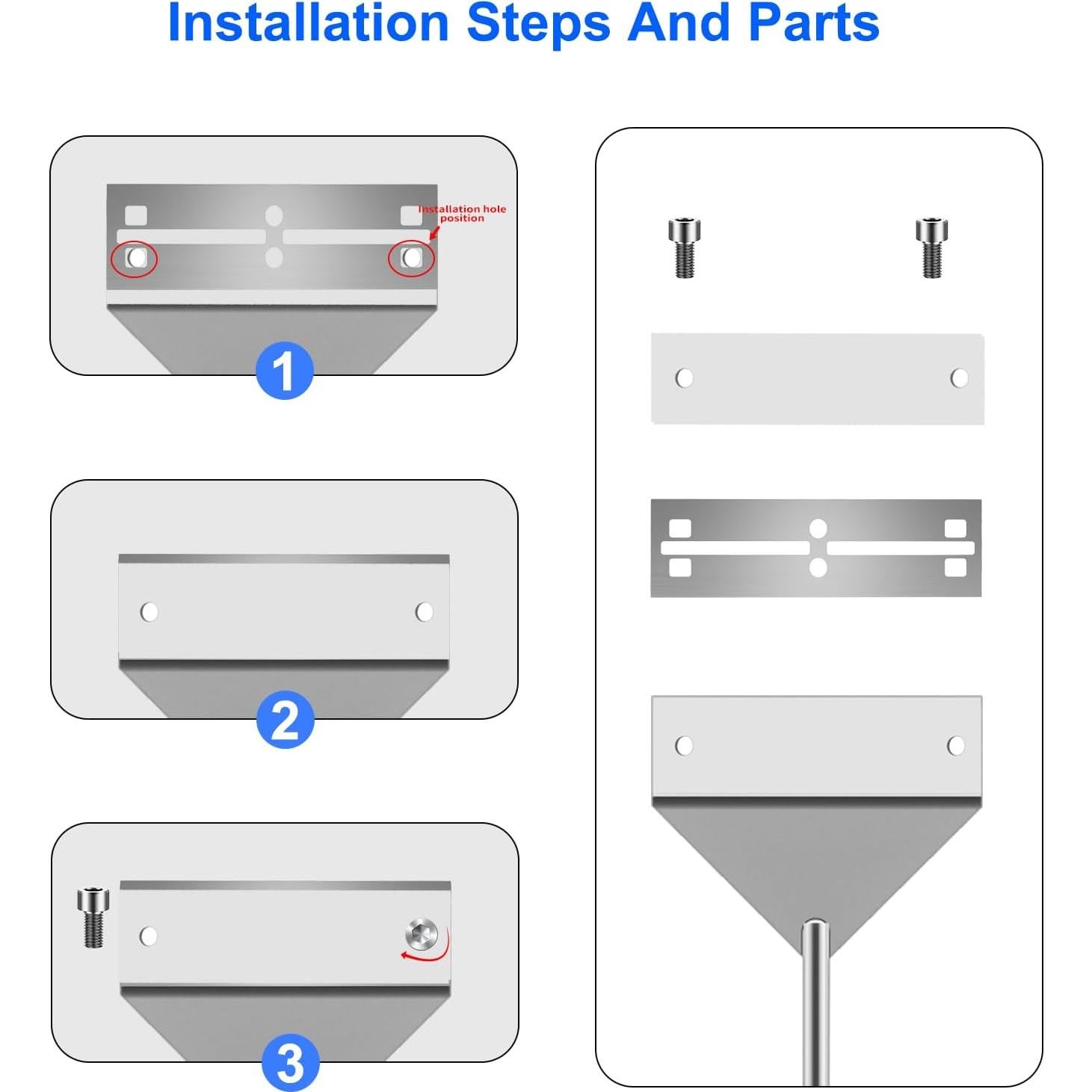 Raspador de Algas para Acuarios Ymiueip 63.5 cm Acero Inoxidable
