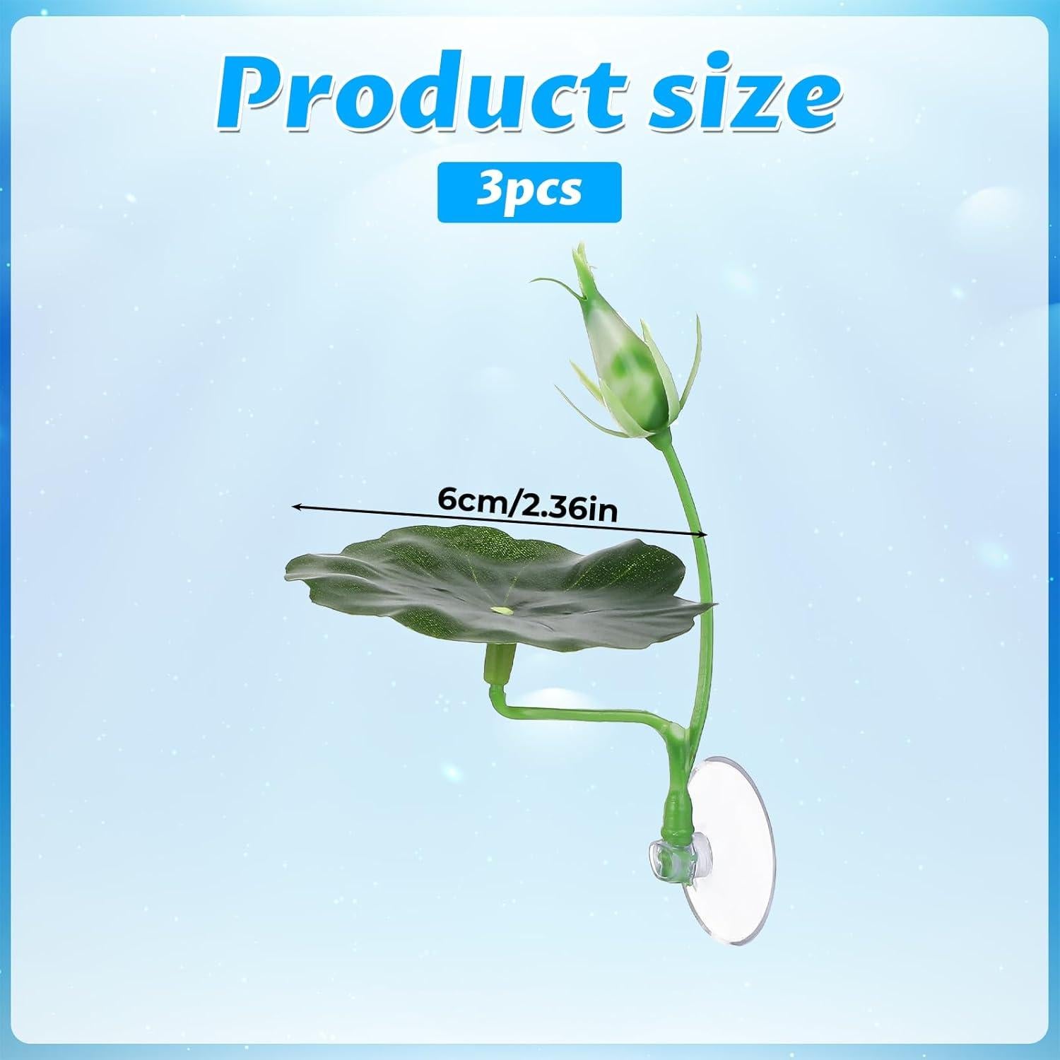 Hamaca de Hoja Betta Exircy - 3 PCS Plástico Verde para Acuario