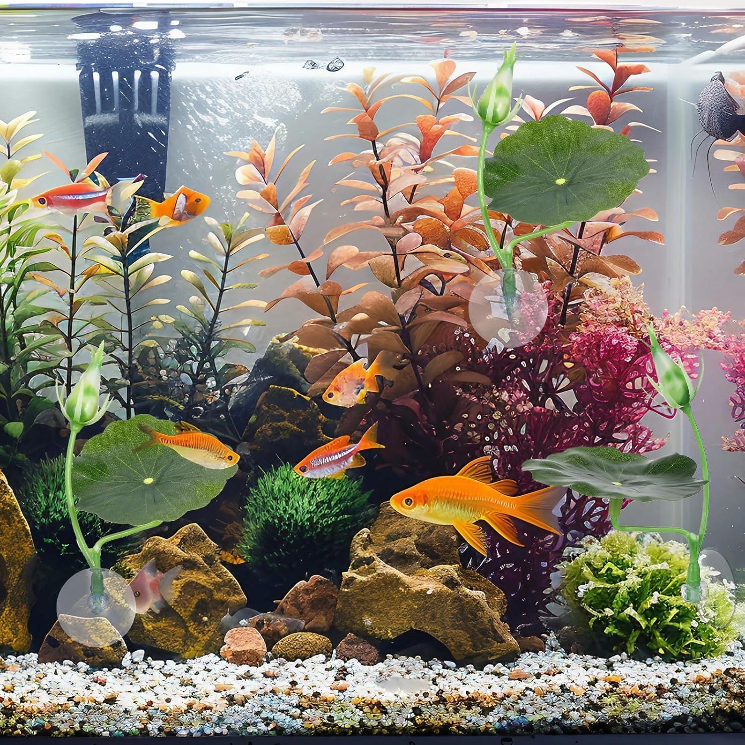 Hamaca de Hoja Betta Exircy - 3 PCS Plástico Verde para Acuario