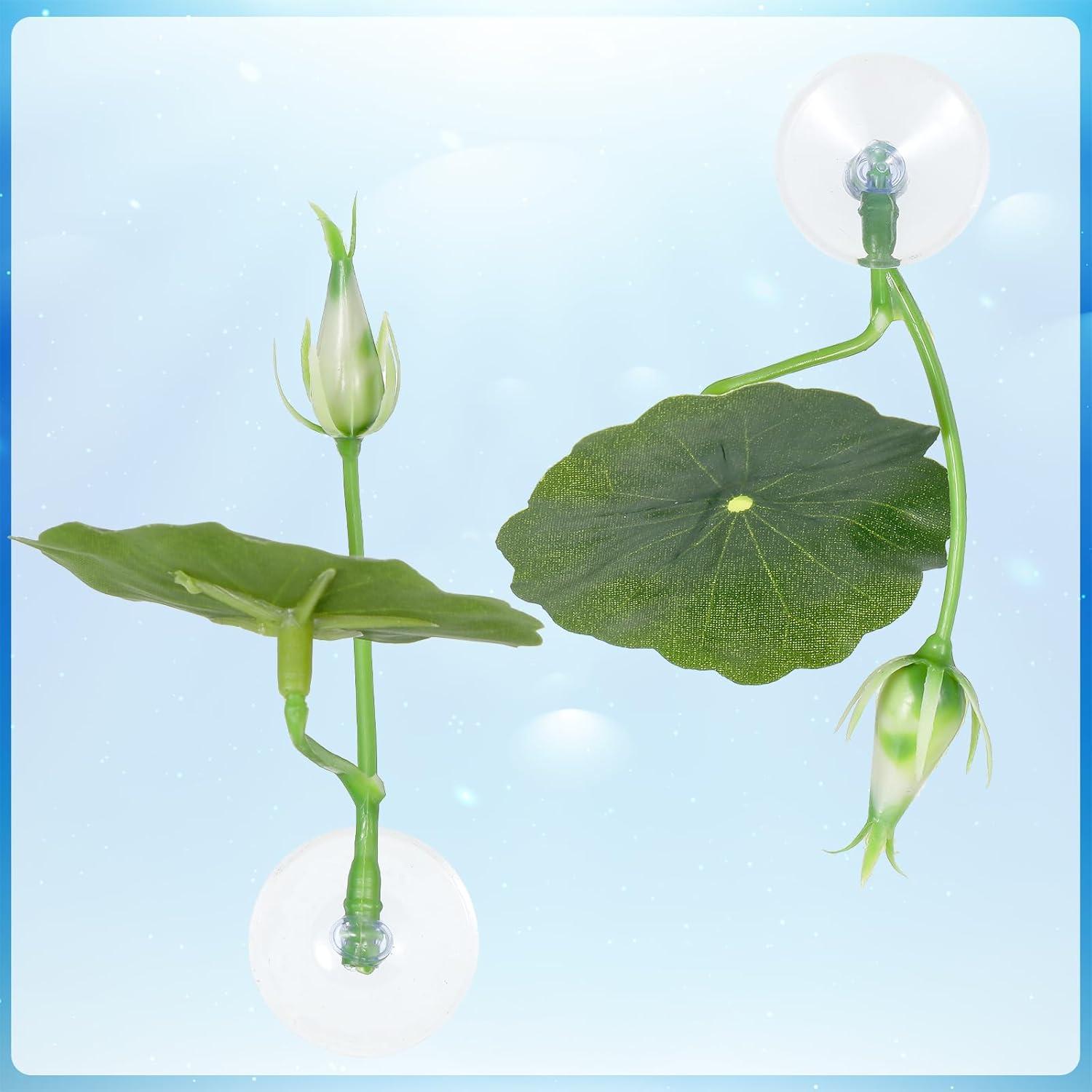 Hamaca de Hoja Betta Exircy - 3 PCS Plástico Verde para Acuario