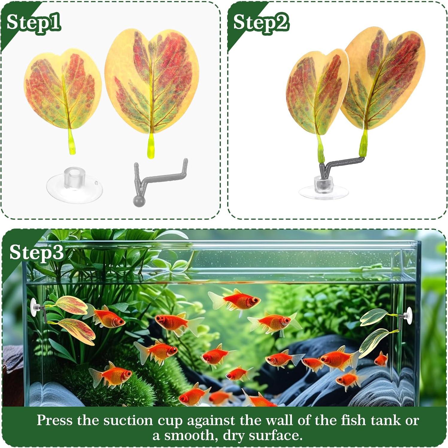 4 Hamacas de Hoja para Betta Yuanchu - Accesorios Acuario