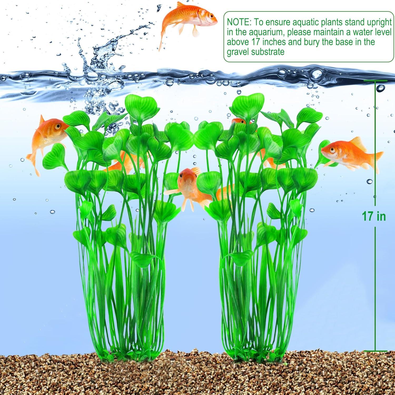 Plantas Artificiales para Acuario MyLifeUNIT - 2 Piezas 40 cm Verde