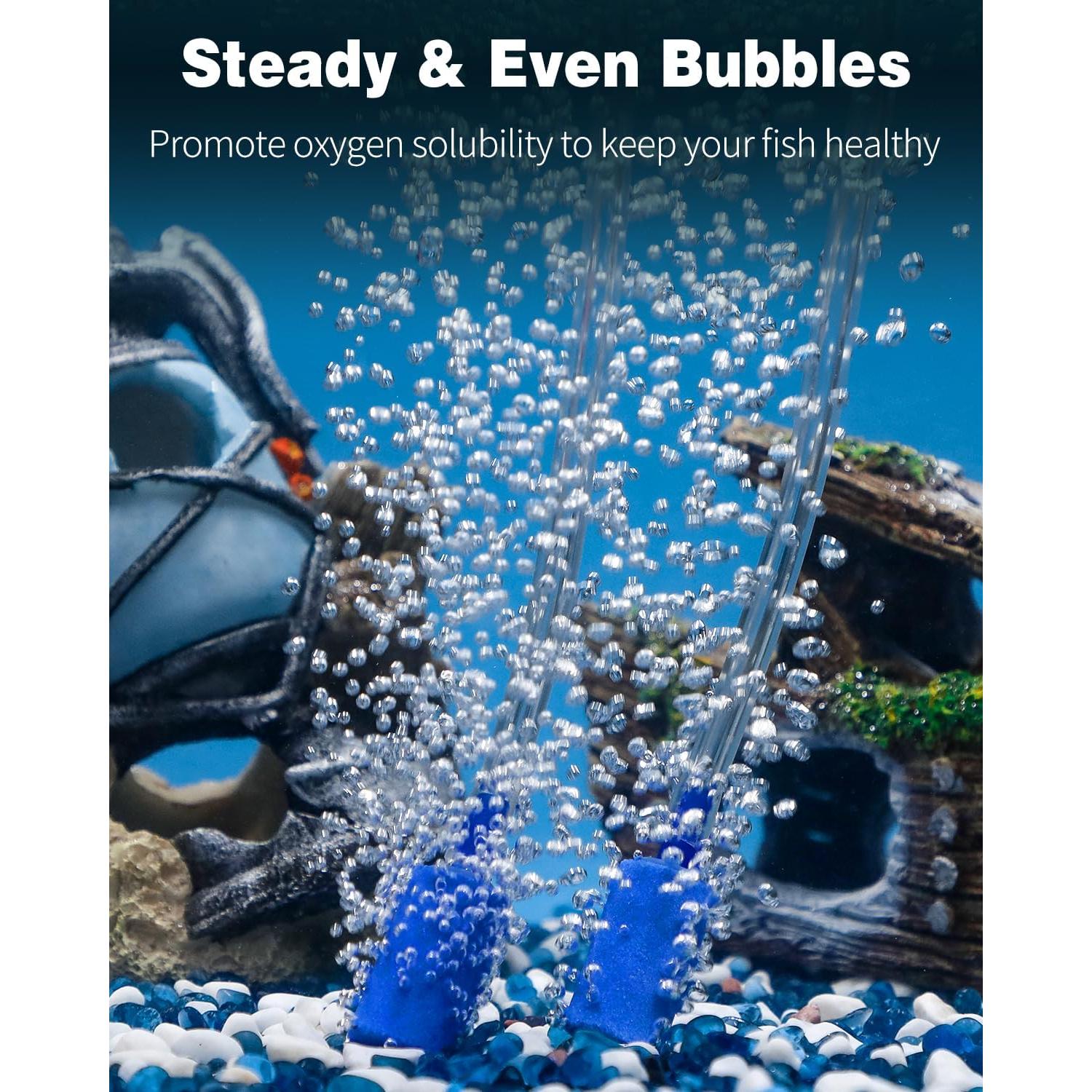 Pawfly Difusor de Aire para Acuario 12 Piezas 1.5 cm