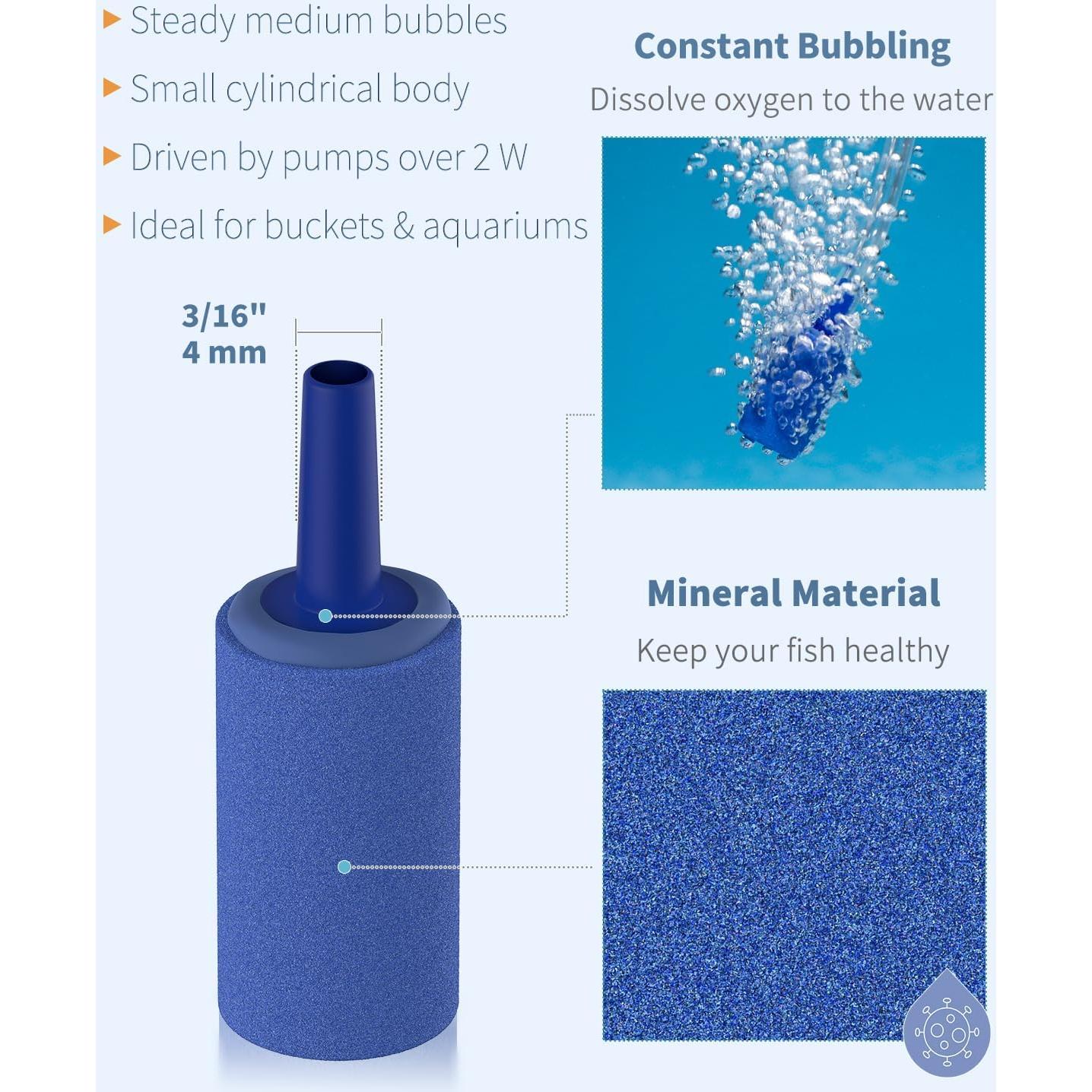 Pawfly Difusor de Aire para Acuario 12 Piezas 1.5 cm