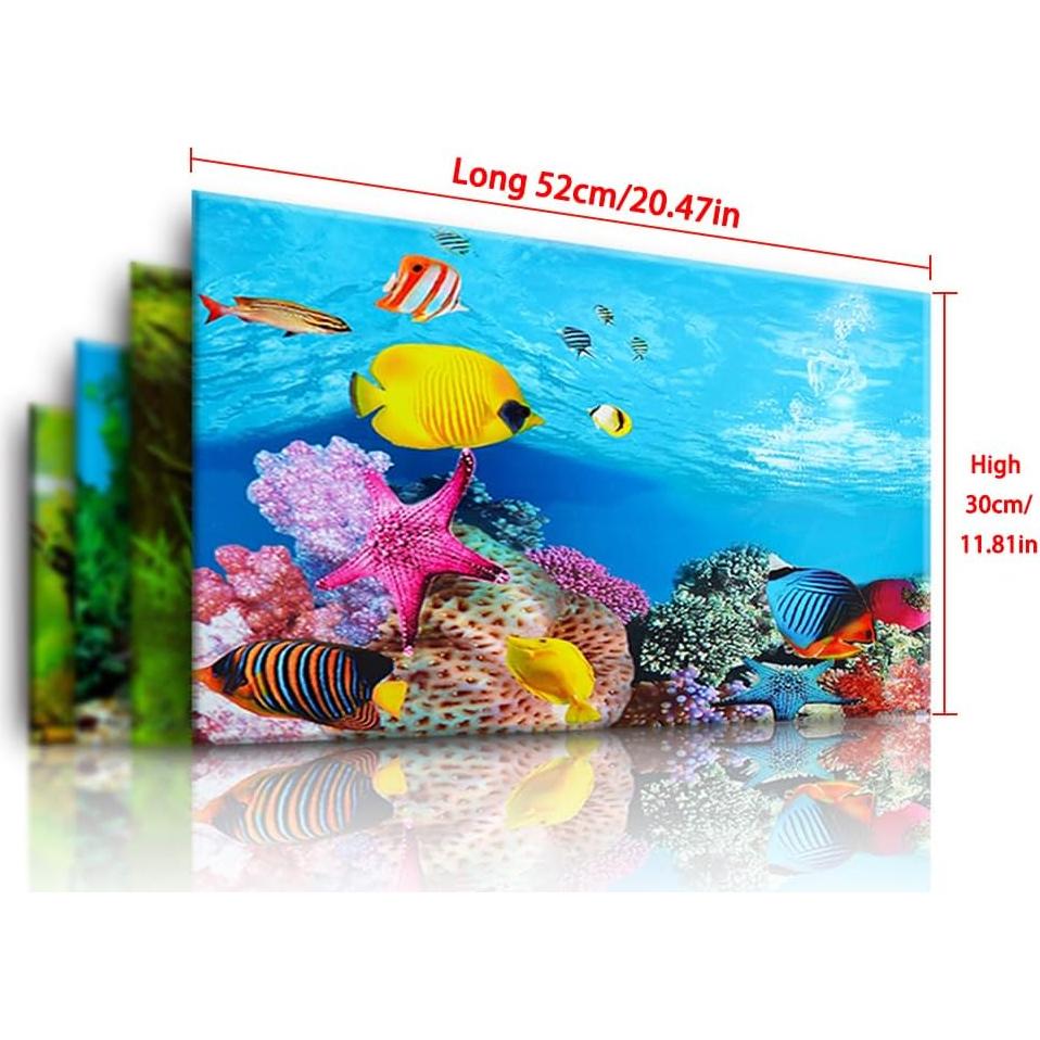 Fondo de Acuario Doble Cara BAIYUE 30.5x50.8cm Impermeable