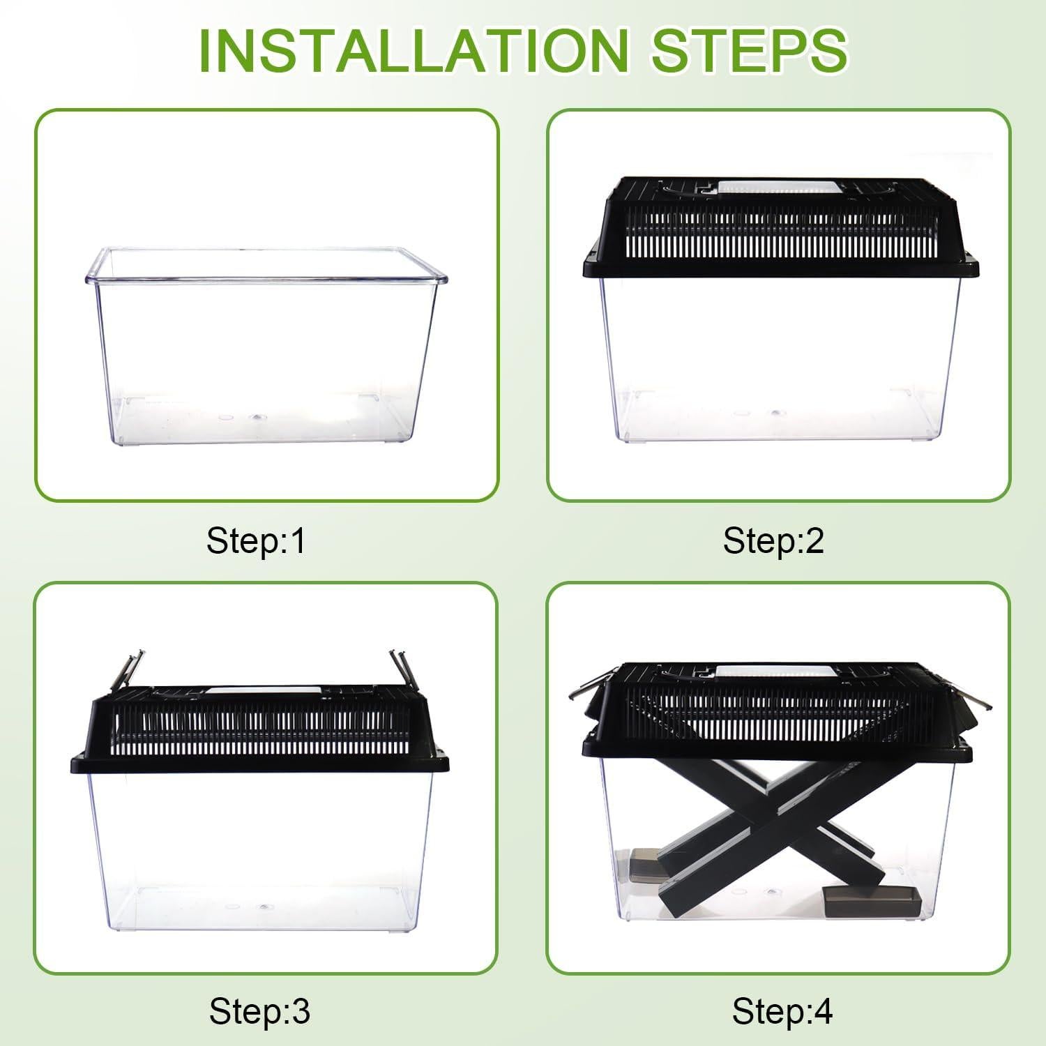 Cuidador de Grillos SORWATEE para Reptiles con Accesorios