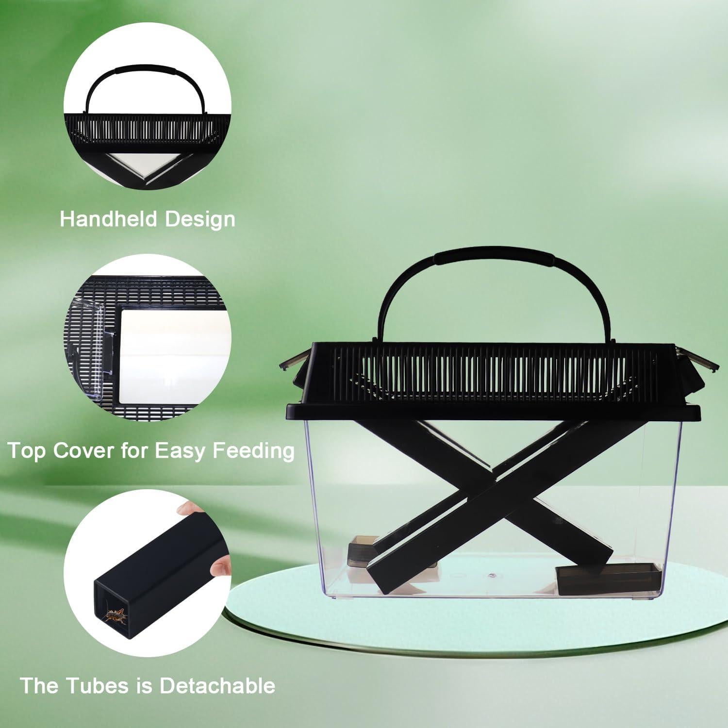 Cuidador de Grillos SORWATEE para Reptiles con Accesorios