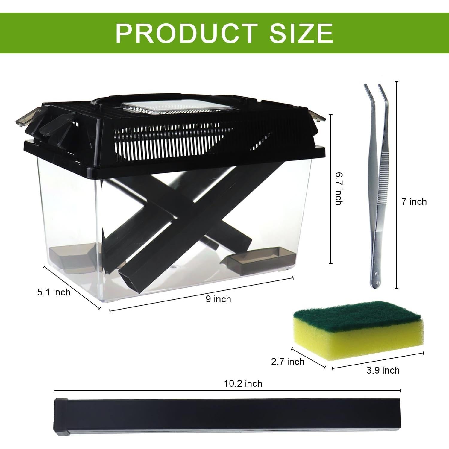 Cuidador de Grillos SORWATEE para Reptiles con Accesorios