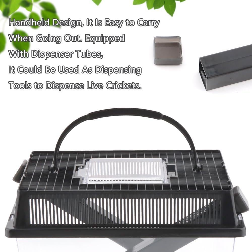 Criador de Grillos DQITJ con 2 Tubos y 2 Pinzas Inoxidable