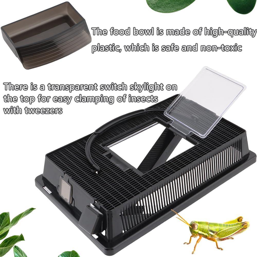 Criador de Grillos DQITJ con 2 Tubos y 2 Pinzas Inoxidable