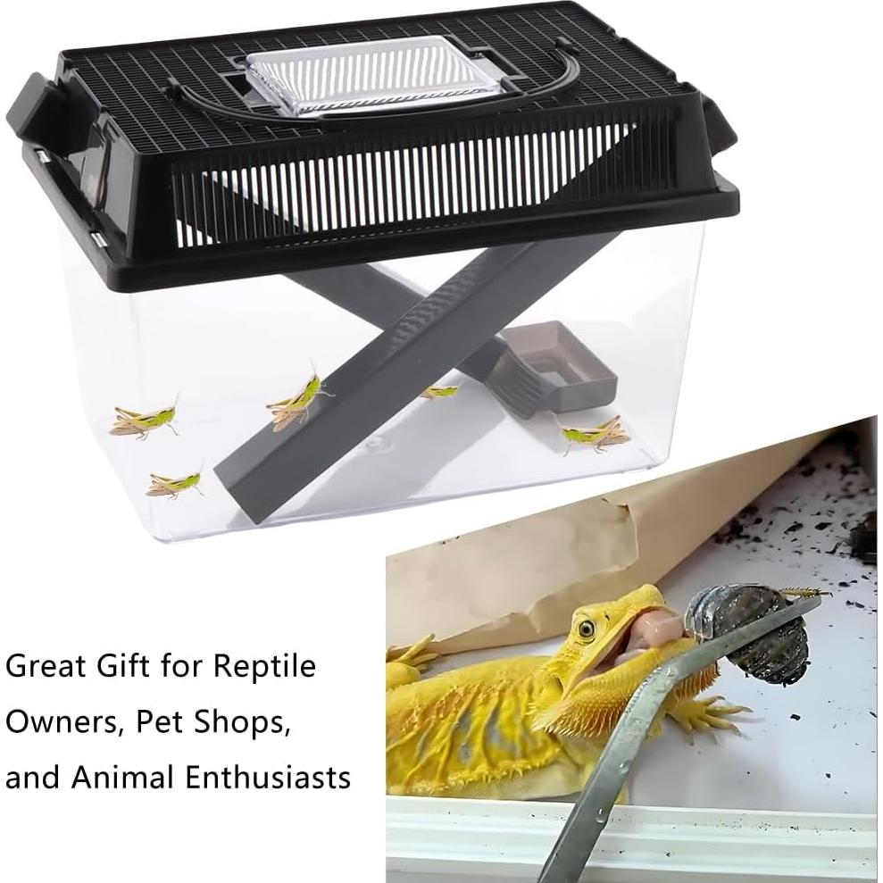 Criador de Grillos DQITJ con 2 Tubos y 2 Pinzas Inoxidable