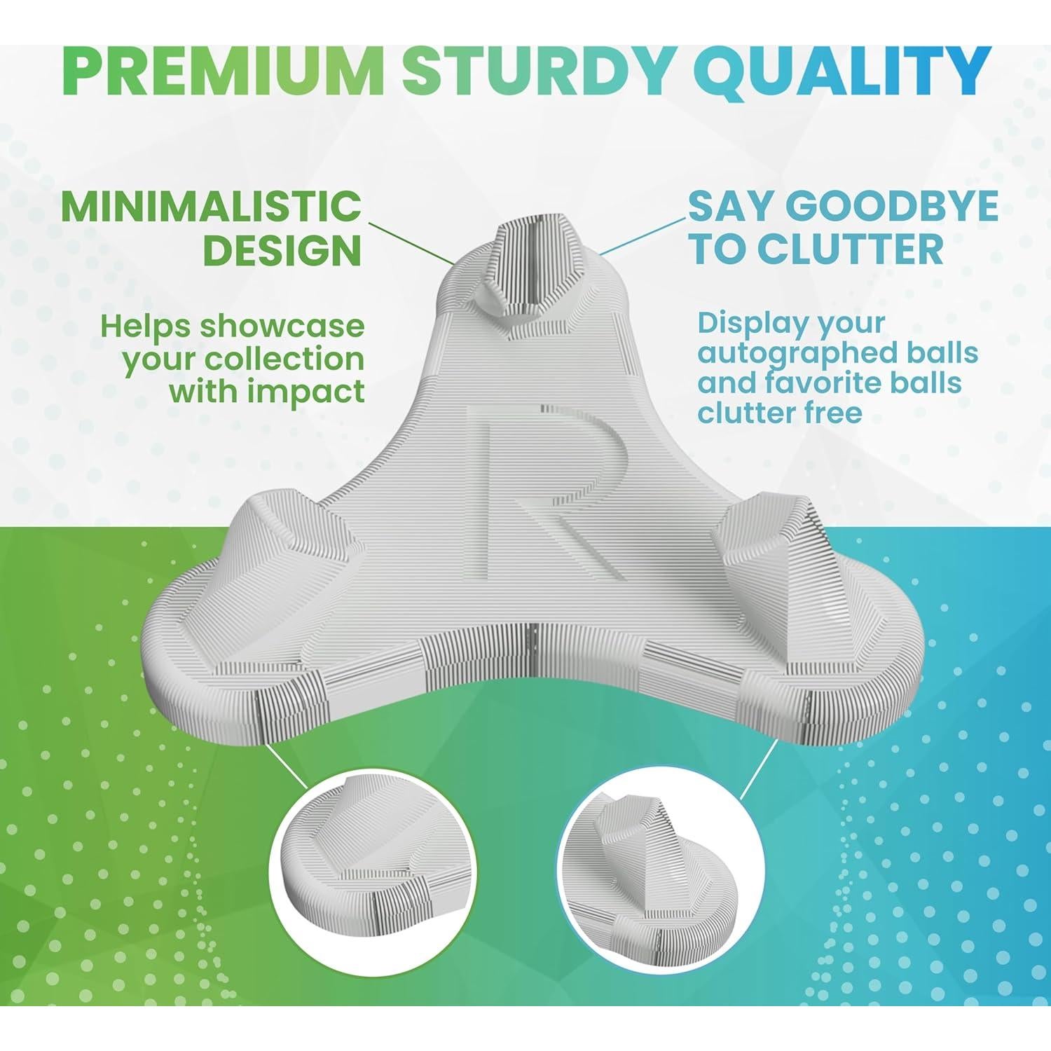 Soporte de Exhibición para Pelotas Pequeñas Radiant Displays - Gris