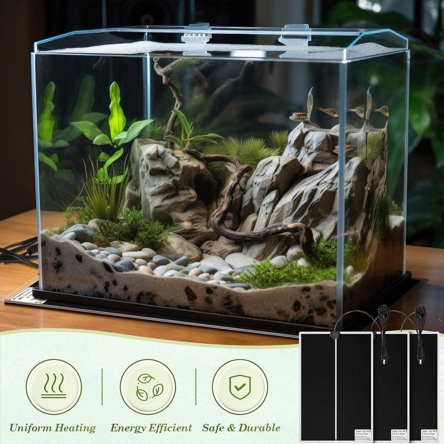 Almohadilla Térmica para Reptiles ROCEEI 20W 28x42 cm 6 Pcs