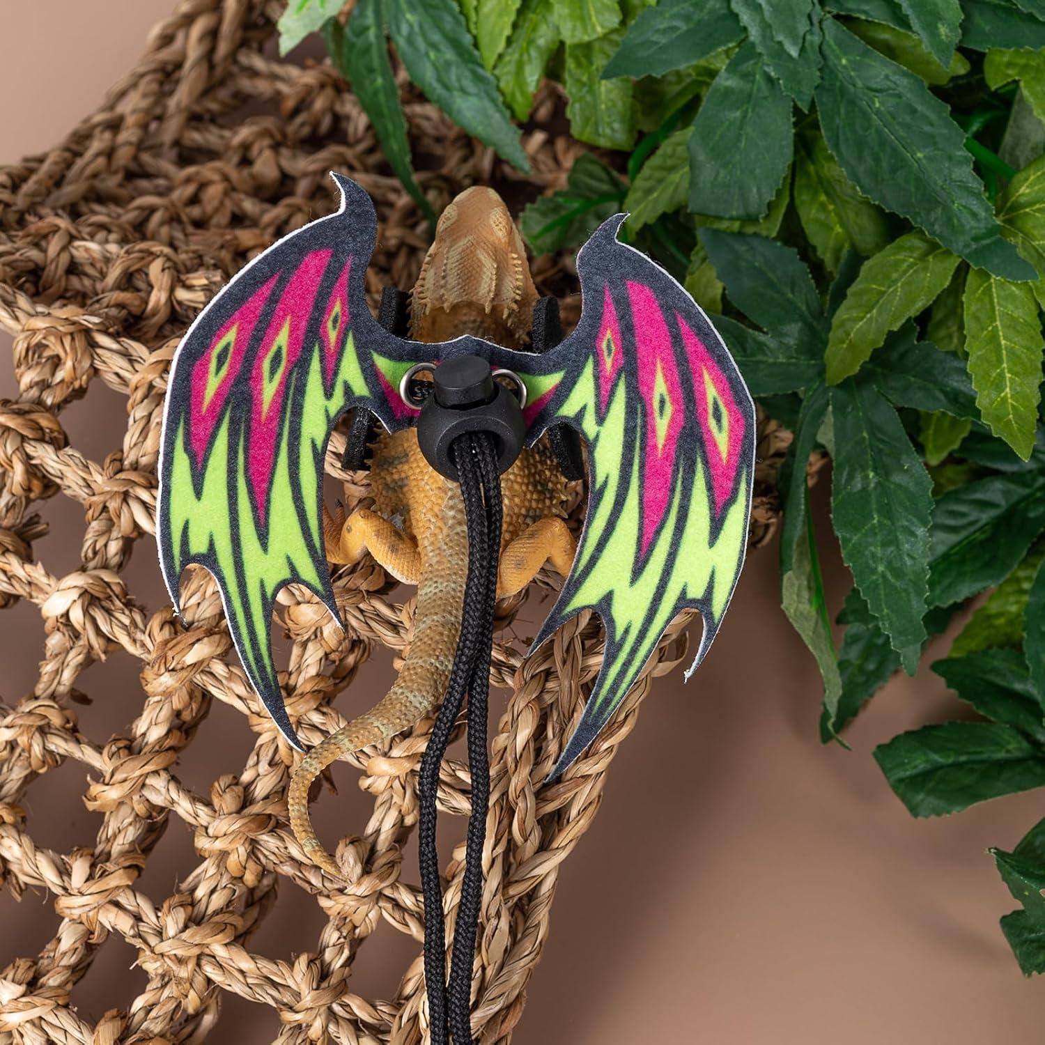 Arnés y Correa para Reptiles COMSUN con Alas de Dinosaurio