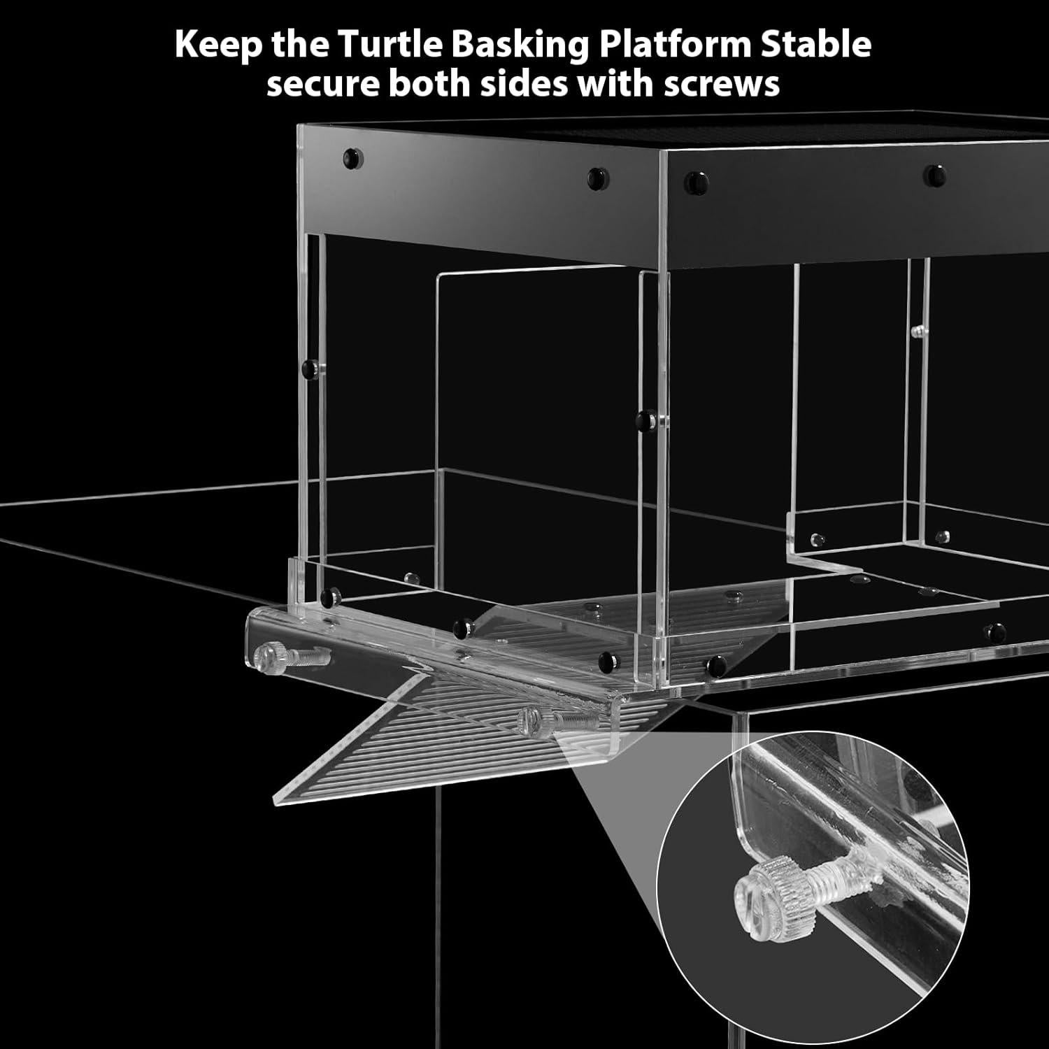 Plataforma de Sol para Tortugas REPTITRIP ATB21 - Antideslizante 25-33 cm