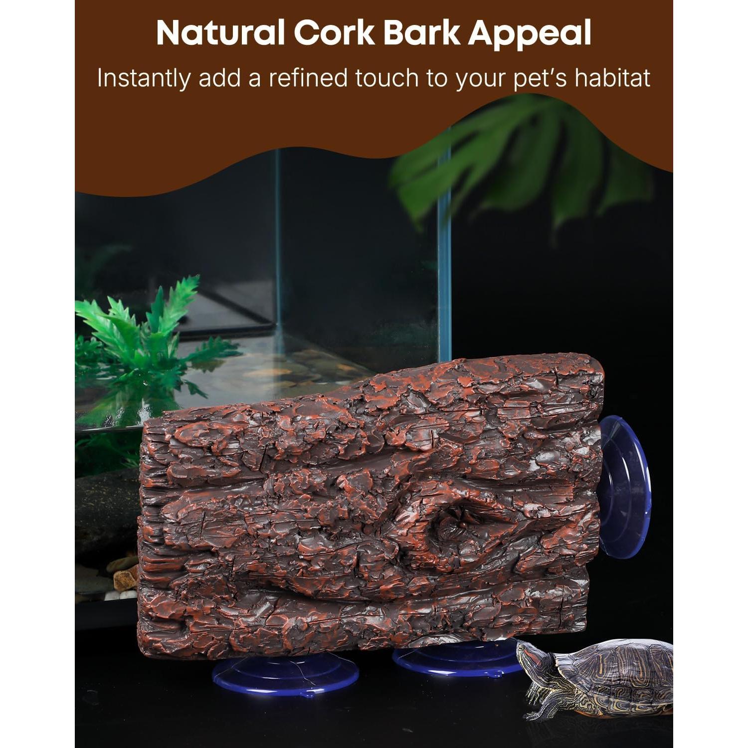 Plataforma de Sol Basking Pawfly para Tortugas Acuáticas 21.96x13.99cm