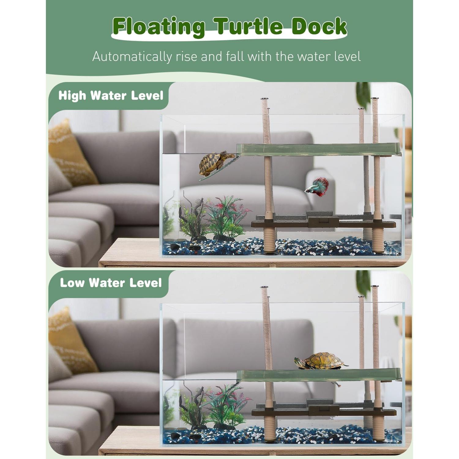 Plataforma de Sol para Tortugas Pawfly 50.8x27.9 cm Flotante