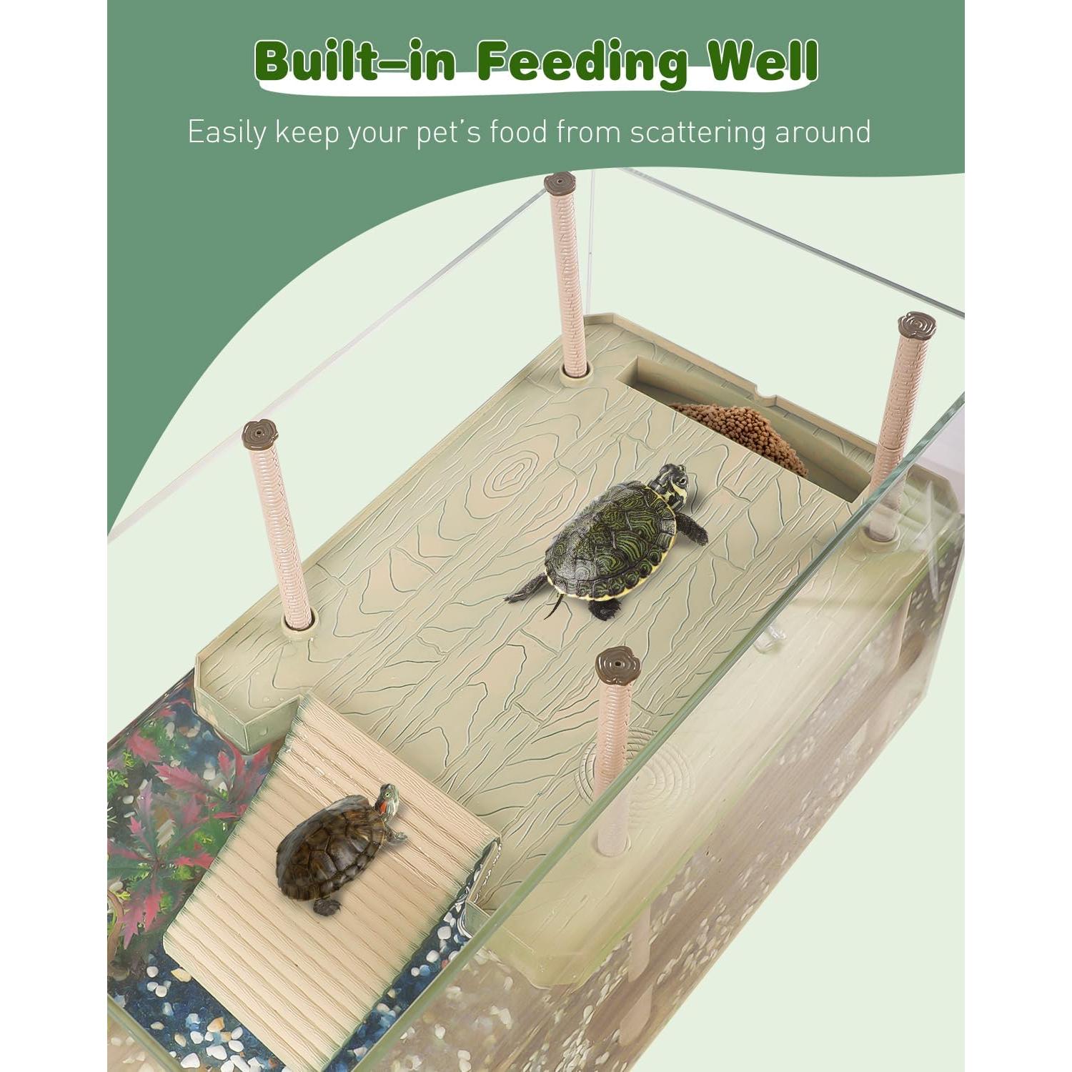 Plataforma de Sol para Tortugas Pawfly 50.8x27.9 cm Flotante