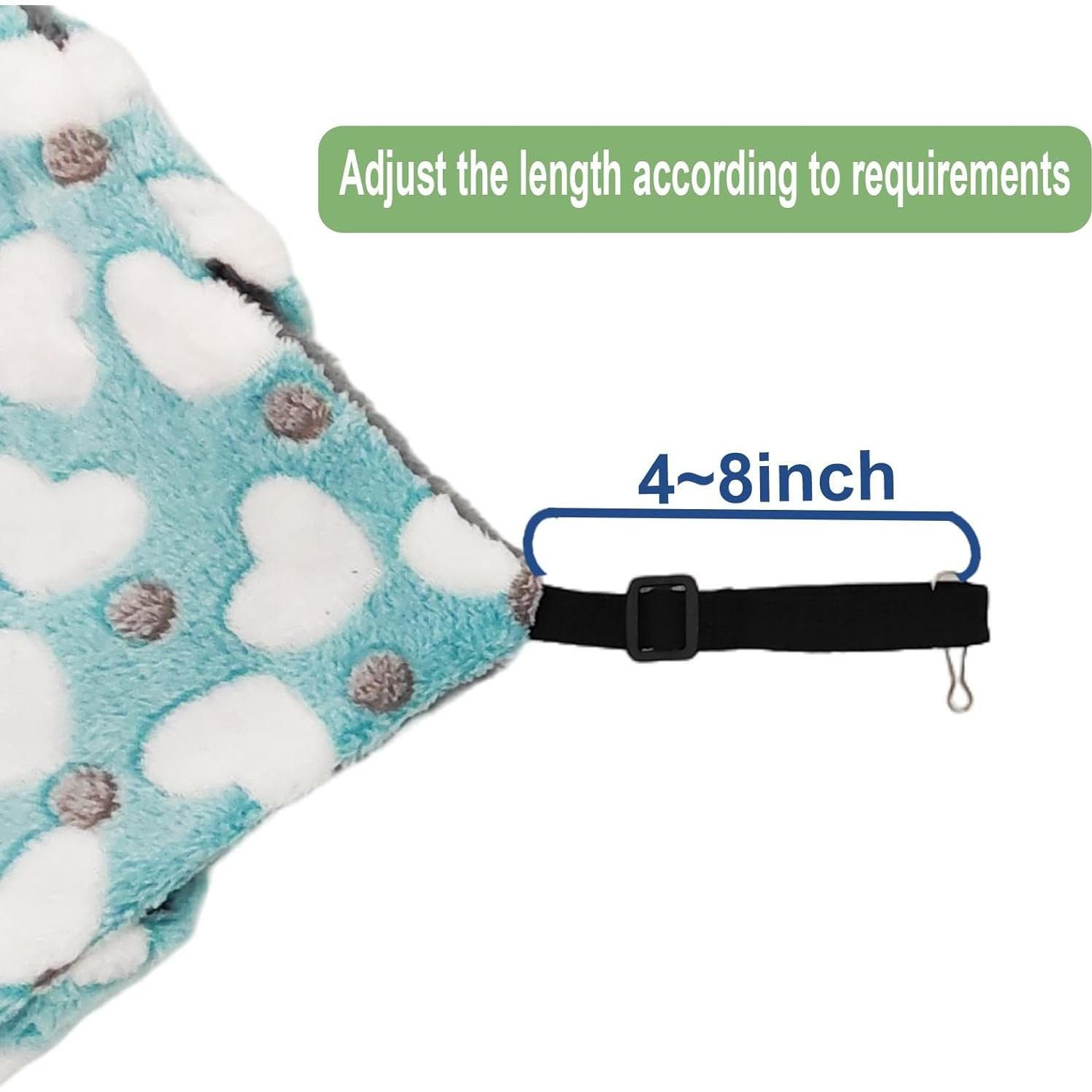 Hamaca Ajustable para Mascotas Rgbpro 32cm Doble Cara Verde