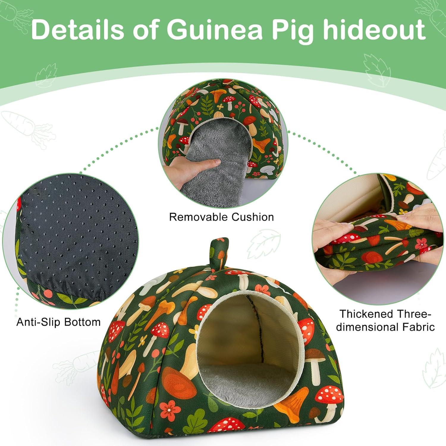 Escondite y Túnel para Cobayas Bienbee - Juego de 2 Accesorios