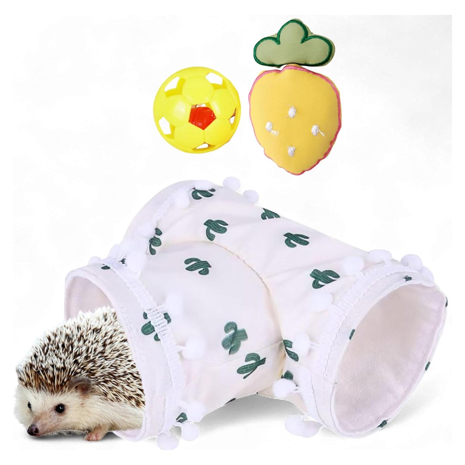 Túnel para Erizos Homedy con 2 Juguetes - Accesorios para Mascotas