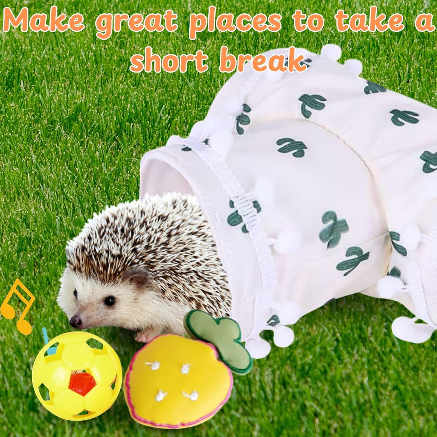 Túnel para Erizos Homedy con 2 Juguetes - Accesorios para Mascotas