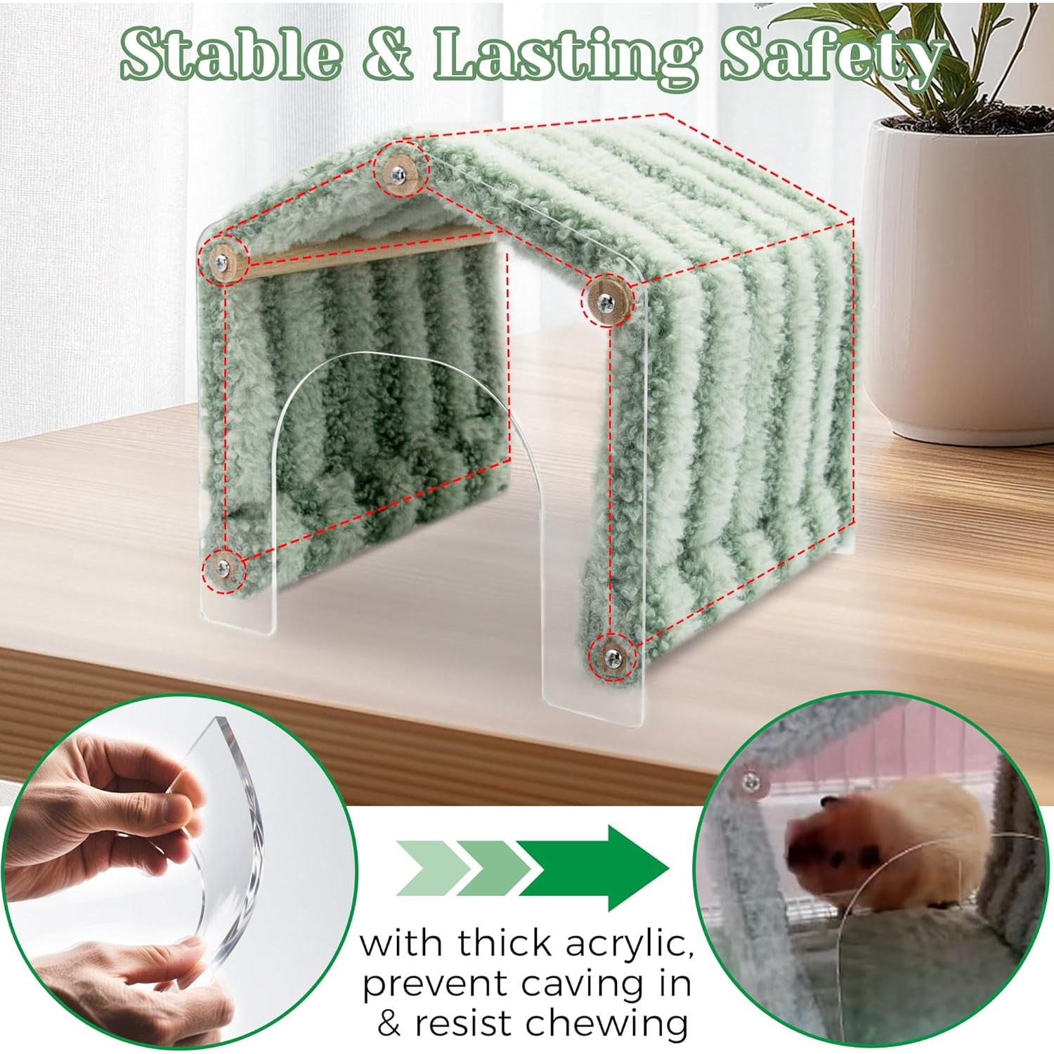 Escondite para Cobayas Jevnd con Túnel y 2 Entradas