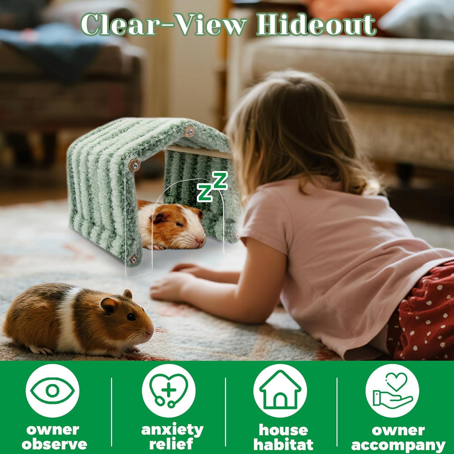 Escondite para Cobayas Jevnd con Túnel y 2 Entradas