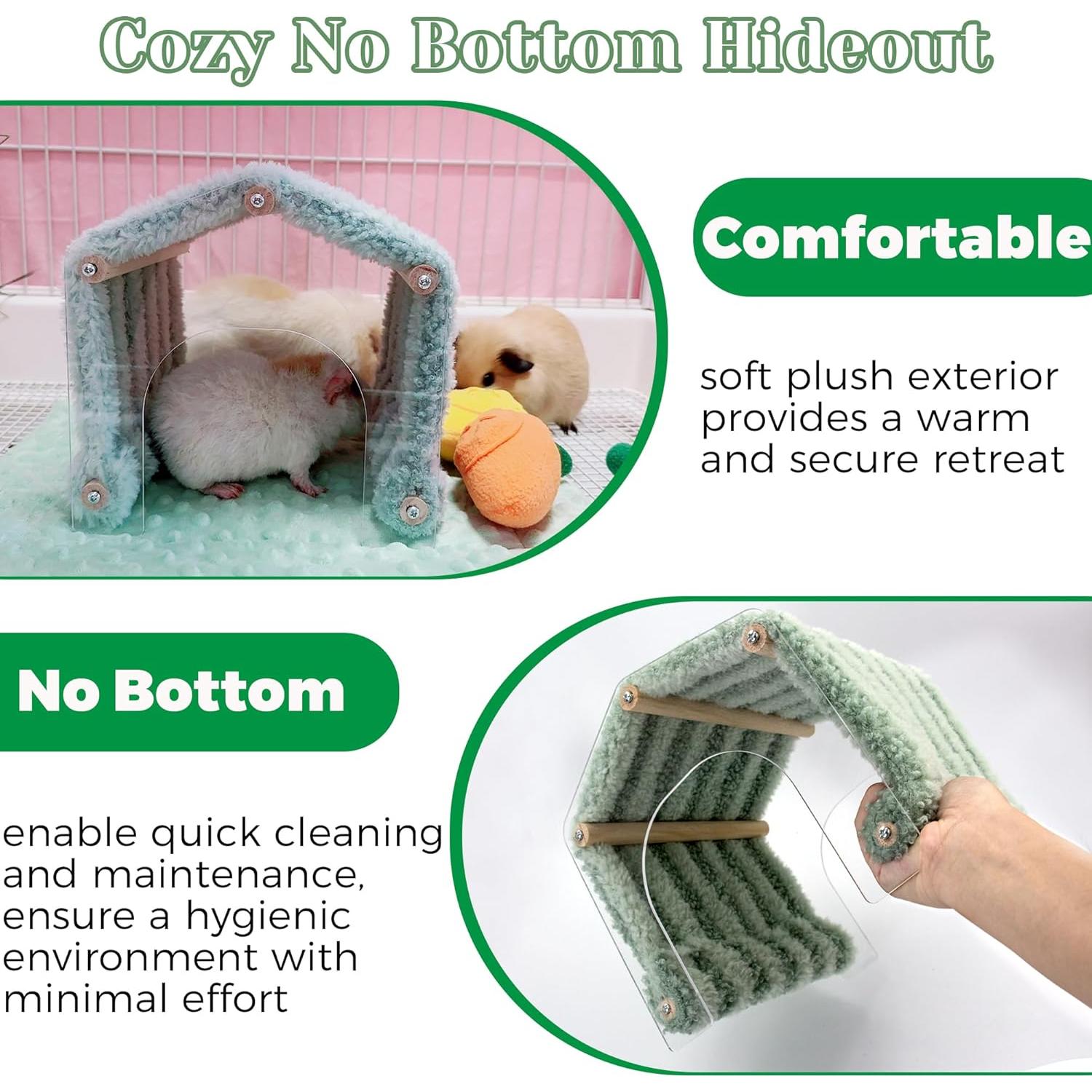 Escondite para Cobayas Jevnd con Túnel y 2 Entradas