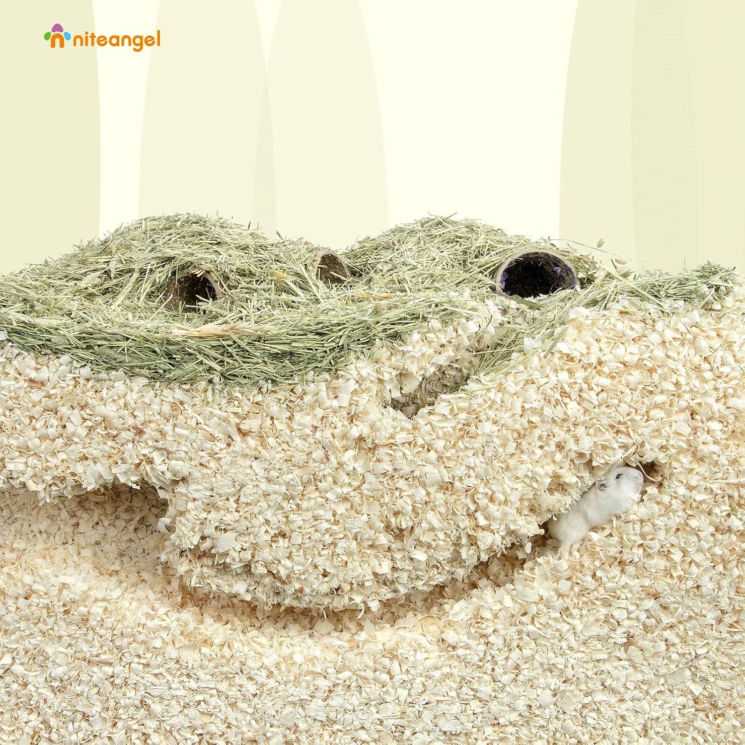 Aserrín de Álamo Niteangel 30L para Hámsteres y Mascotas Pequeñas