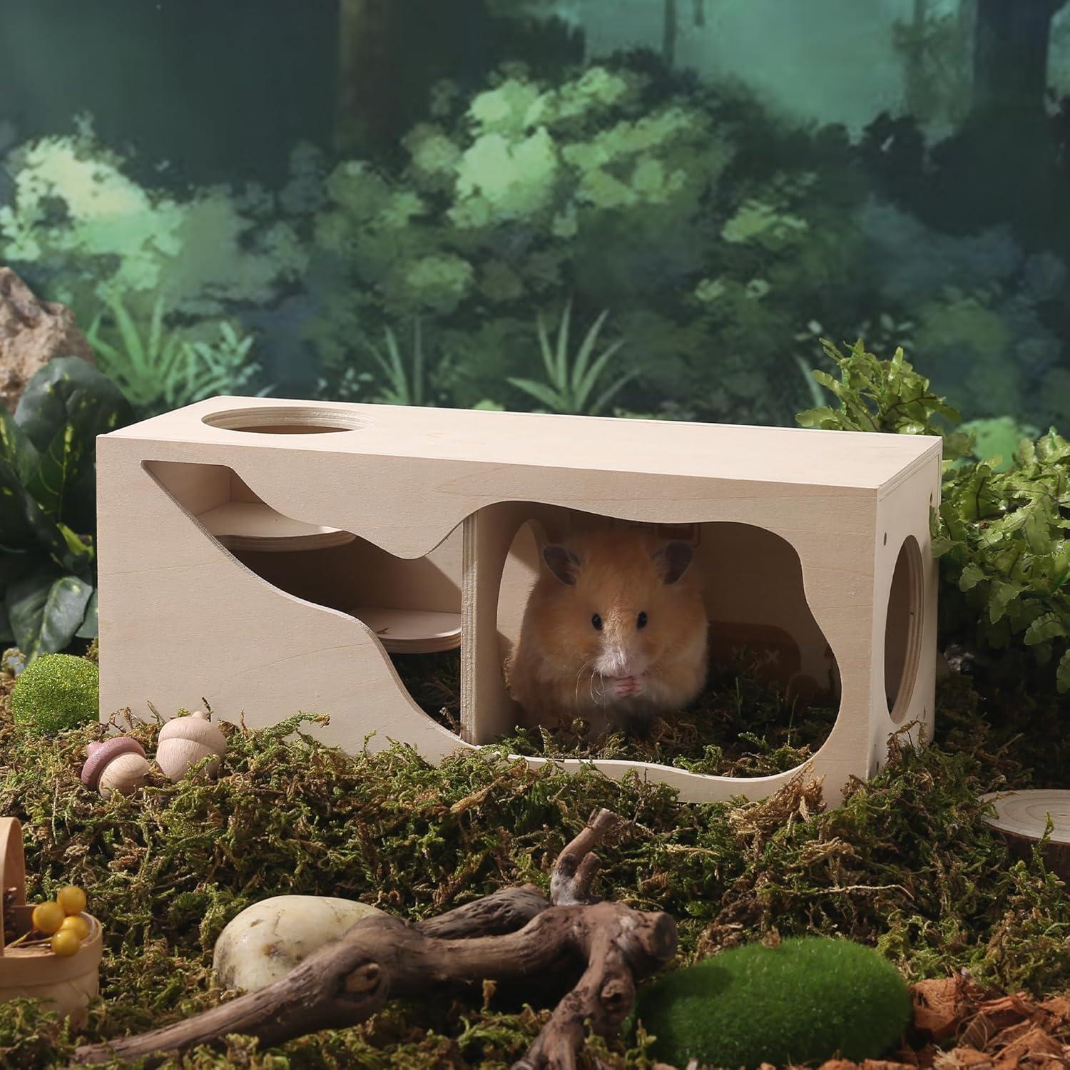 Casa de Madera para Hámsteres TAFIT Sala de Estar 30x12x12 cm