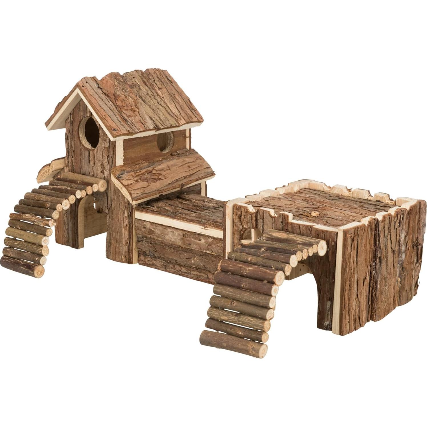 Casa de Madera para Hámsters Trixie Frieda XL 47x22x15 cm