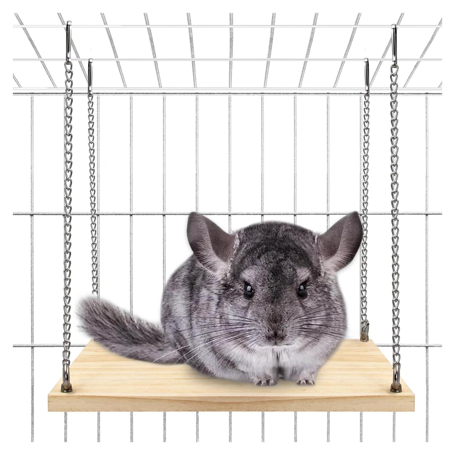 Juguetes Colgantes para Chinchillas Jevnd - Madera Secada al Horno