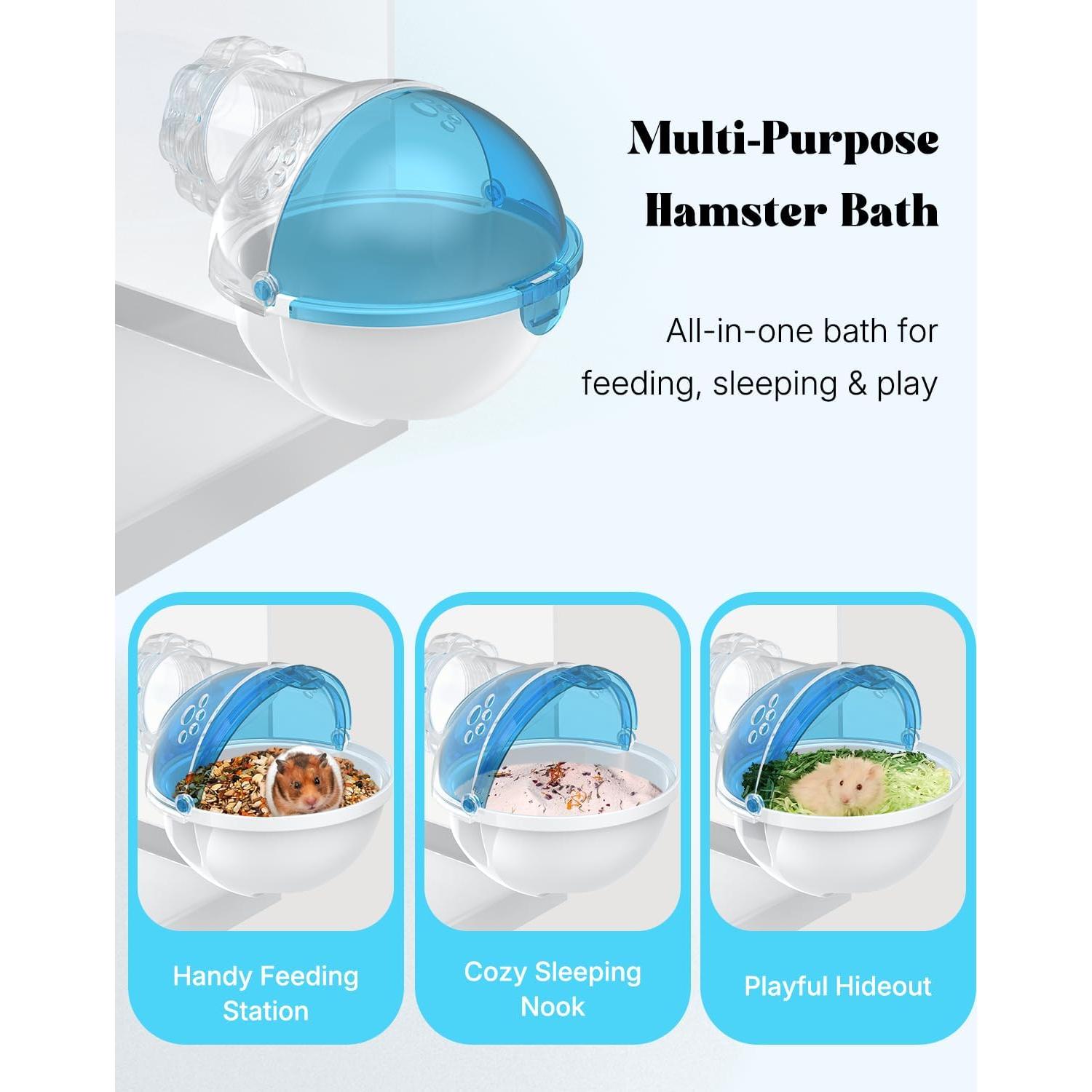 Baño de Arena para Hámster Pawfly 12.2 cm x 11.9 cm