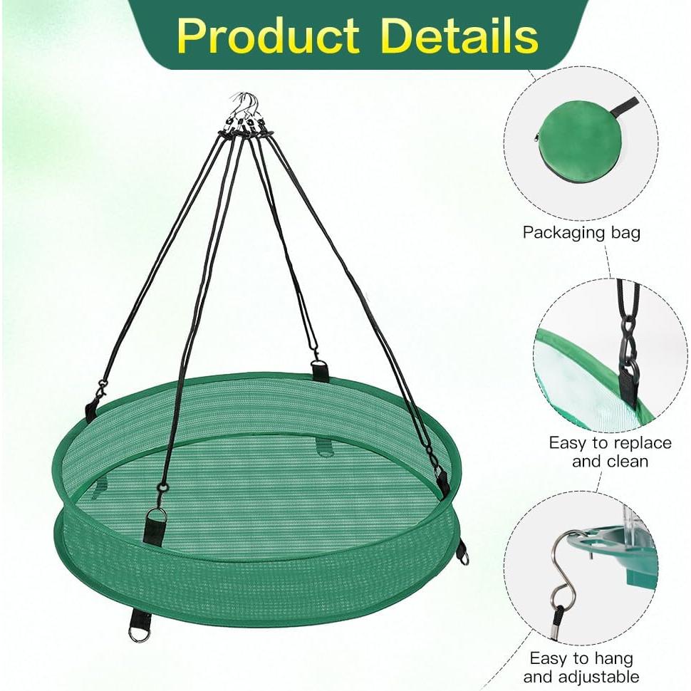 Bandeja Capturadora de Semillas YPDiXDi 50.8 cm Verde