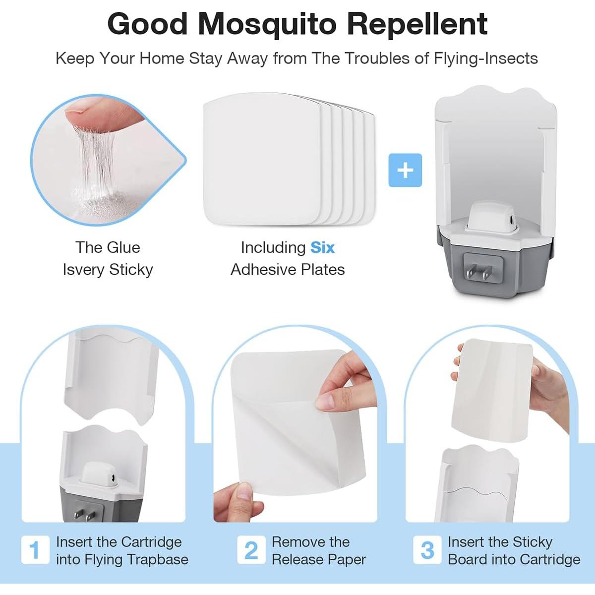 12 Tarjetas de Recarga de Pegamento Forhimn para Trampa de Insectos