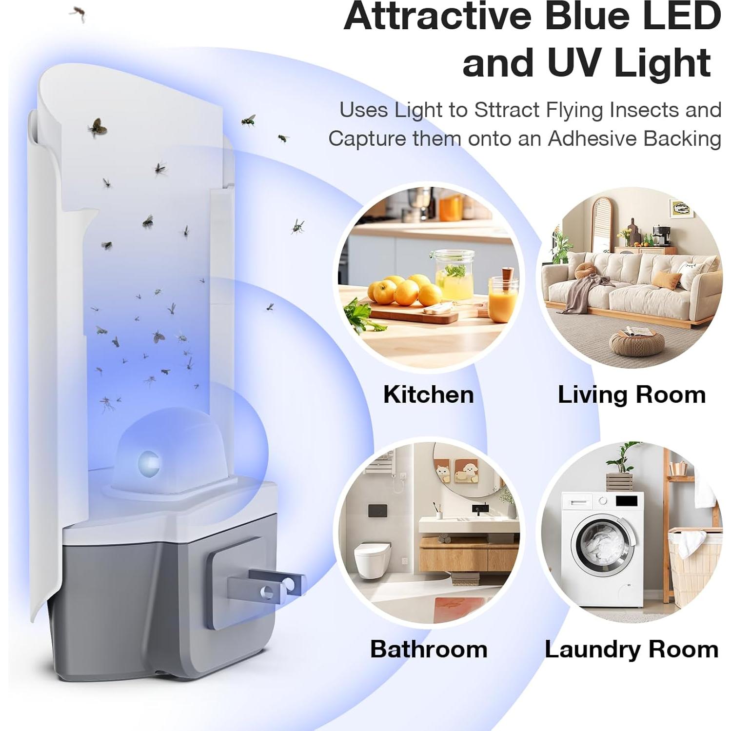 12 Tarjetas de Recarga de Pegamento Forhimn para Trampa de Insectos